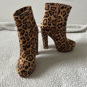 Leopard Print Boots